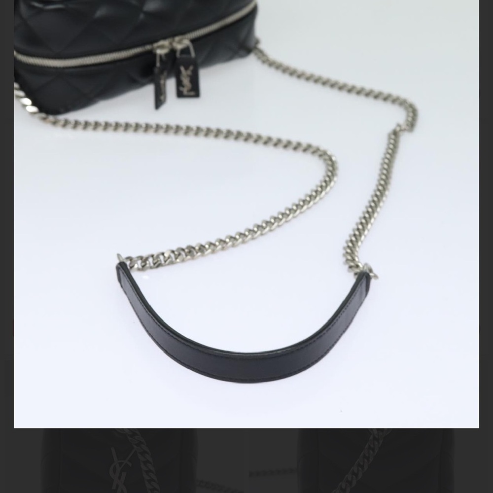 SAINT LAURENT Lulu Shoulder Bag Calfskin Black full inclusion - Picture 7 of 17